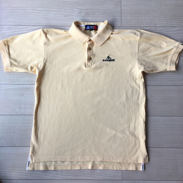 le coq sportif(ルコックスポルティフ)のルコップ スポルティフ  イエロー  ポロシャツ スポーツ/アウトドアのゴルフ(ウエア)の商品写真