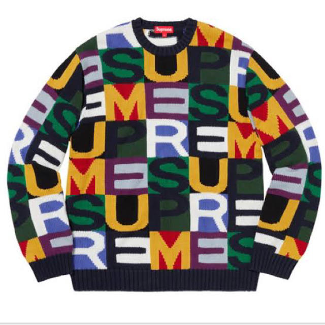 10/25まで値下げsupreme Big Letters Sweater  L