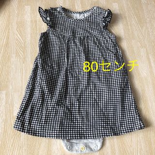 ユニクロ(UNIQLO)のUNIQLO チェック柄 ワンピース ベビー(ワンピース)