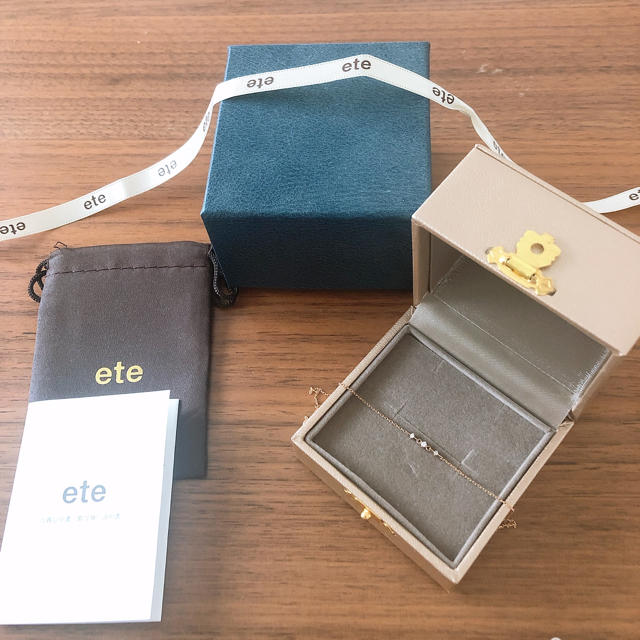 ete(エテ)のete ブレスレット ダイヤモンド K18 PG レディースのアクセサリー(ブレスレット/バングル)の商品写真