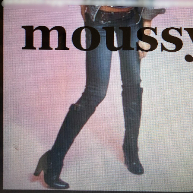 moussy(マウジー)のmoussy   美品 定価¥41790 ヒール付きエンジニアブーツ レディースの靴/シューズ(ブーツ)の商品写真