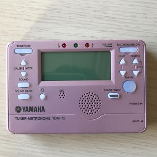 ヤマハ(ヤマハ)の新品未使用！YAMAHA チューナーメトロノーム ピンク TDM75PP (その他)