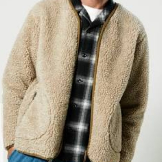 grn(ジーアールエヌ)のボアジャケット メンズのジャケット/アウター(ノーカラージャケット)の商品写真