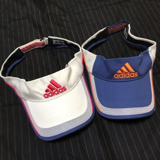 アディダス(adidas)のadidas アディダス☆サンバイザー2点(サンバイザー)