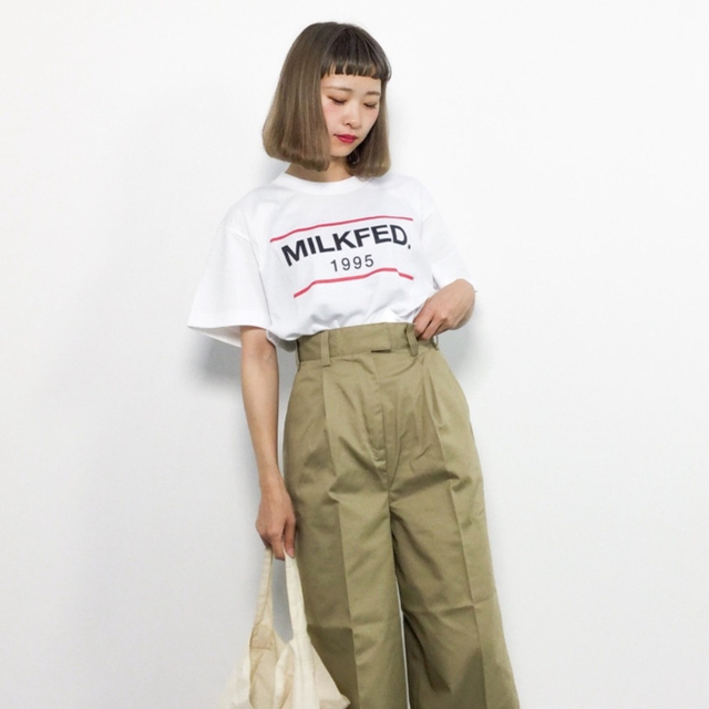 MILKFED.(ミルクフェド)のTシャツ ミルクフェド MILKFED. MILKFED milk 半袖 ミルク レディースのトップス(Tシャツ(半袖/袖なし))の商品写真