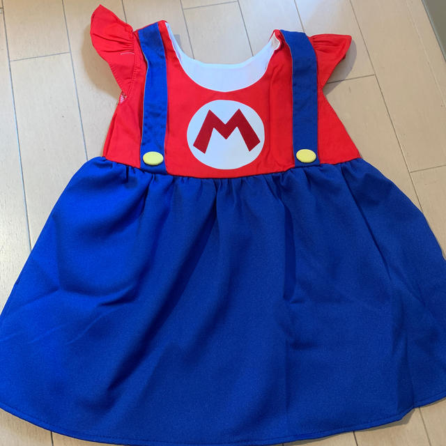 子供服 マリオ ドレス キッズ/ベビー/マタニティのキッズ服女の子用(90cm~)(ドレス/フォーマル)の商品写真