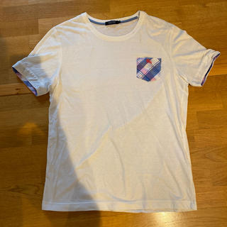 バーバリーブラックレーベル(BURBERRY BLACK LABEL)のバーバリー　Tシャツ　白ティーシャツ(Tシャツ/カットソー(半袖/袖なし))