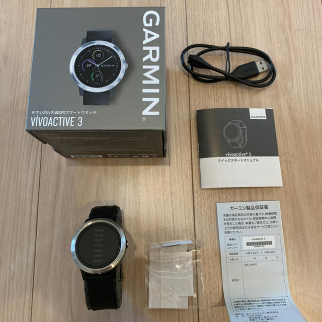 GARMIN(ガーミン)のGARMIN  ガーミン vivoactive3 Black Stainless メンズの時計(腕時計(デジタル))の商品写真