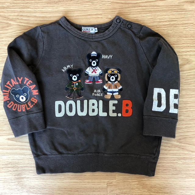 DOUBLE.B(ダブルビー)のダブルビー トレーナー90 キッズ/ベビー/マタニティのキッズ服男の子用(90cm~)(その他)の商品写真