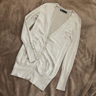 ザラ(ZARA)のZARA 優しいベージュ色 ロングカーディガンM 美品(カーディガン)