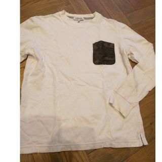 グローバルワーク(GLOBAL WORK)のグローバルワークス、胸ポケット迷彩ロングTシャツ、長袖メンズ(Tシャツ/カットソー(七分/長袖))