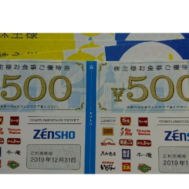 ゼンショー　24000円分　株主優待