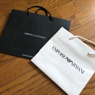 アルマーニ(Armani)の【アルマーニ】ショッパー2点セット(ショップ袋)