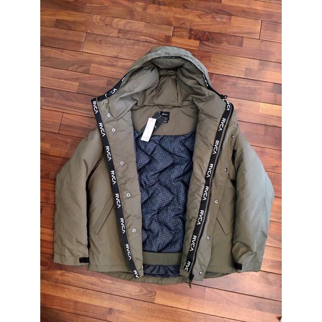 サイズＬRVCA ブラックHOODED JACKET ダウンジャケット