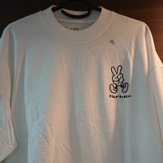 ユニクロ(UNIQLO)のユニクロ☆ヴェルディ TシャツＸＬサイズ(五分袖)【新品・タグ付き】ゆうパケ発送(Tシャツ(長袖/七分))