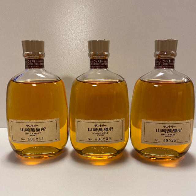 サントリー 山崎蒸留所限定 シングルモルトウイスキー 3本 新品 サントリー 山崎蒸留所限定 シングルモルトウイスキー 3本 新品