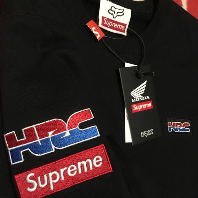 スウェットSupreme  Honda Fox Racing Crewneck L