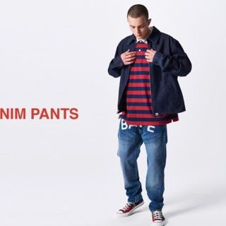 アベイシングエイプ(A BATHING APE)の込み BAPE BAGGY DENIM PANTS M(デニム/ジーンズ)