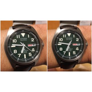 シチズン(CITIZEN)の美品 CITIZEN PMD56-2951 シチズン プロマスター ソーラー電波(腕時計(アナログ))