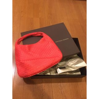 ボッテガヴェネタ(Bottega Veneta)のボッテガヴェネタ ホーボー バッグ オレンジ  箱つき 正規店購入(ハンドバッグ)