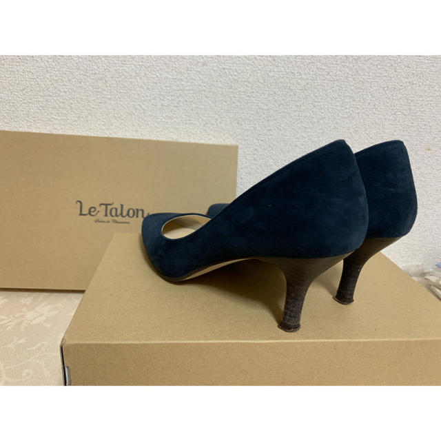 Le Talon(ルタロン)のルタロン 天然皮革スエードパンプス ネイビー レディースの靴/シューズ(ハイヒール/パンプス)の商品写真