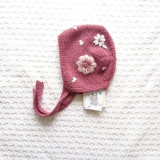 キャラメルベビー&チャイルド(Caramel baby&child )の【ご専用】shirleyBredalのflower ボンネット 2-3y(帽子)