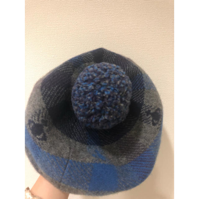 Vivienne Westwood(ヴィヴィアンウエストウッド)の【こばまお様専用】ブルーチェックベレー帽 レディースの帽子(ハンチング/ベレー帽)の商品写真