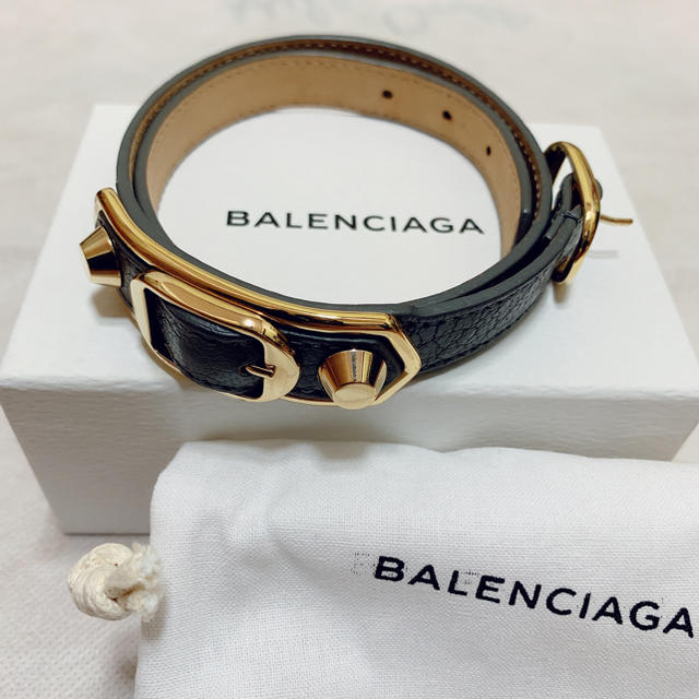 ブレスレット/バングルBALENCIAGA レザー ブレスレット