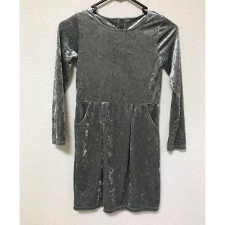 エイチアンドエム(H&M)のキッズベロアワンピース(ワンピース)