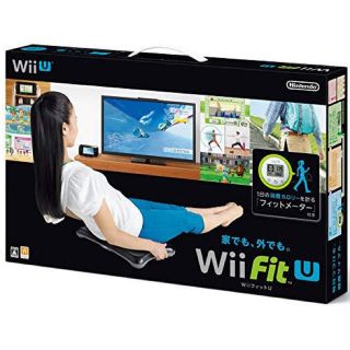 ウィーユー(Wii U)のWii fit U 黒 フィットメーター付き(家庭用ゲームソフト)