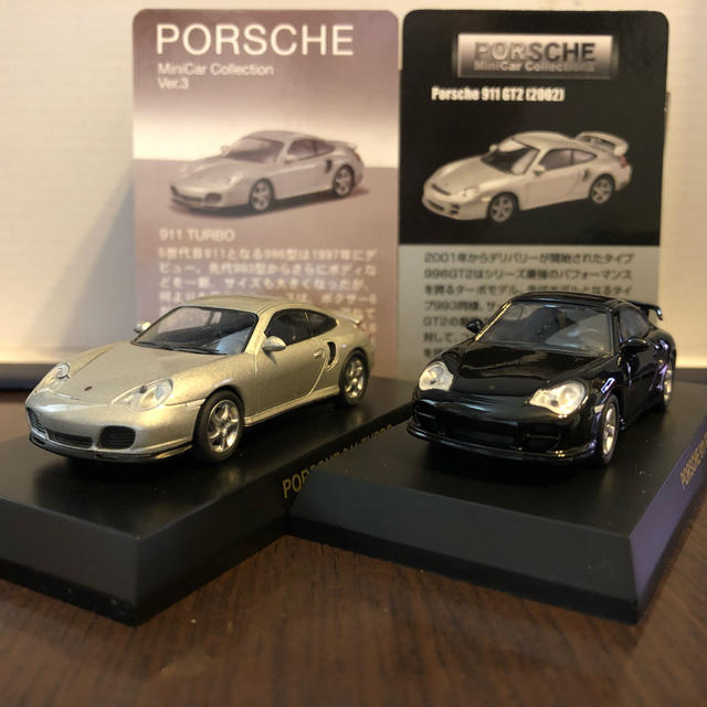 Porsche(ポルシェ)の1/64 京商 ポルシェ 911 ターボ & GT2 エンタメ/ホビーのおもちゃ/ぬいぐるみ(ミニカー)の商品写真