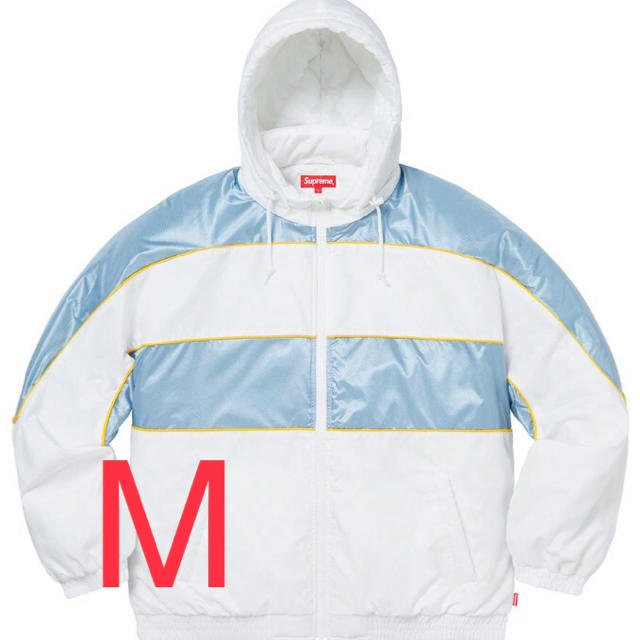 メンズSupreme Sports Piping Puffy Jacket 白 M