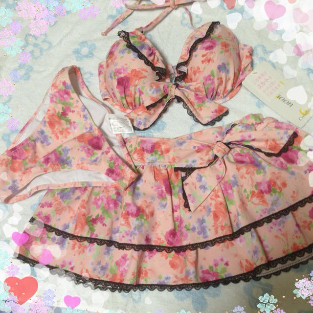 cretamoon♡ローズフラワービキニ