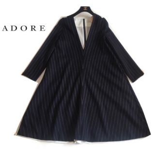 アドーア ストライプワンピースの通販 21点 | ADOREを買うならラクマ