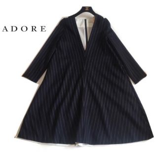 アドーア(ADORE)のADORE アドーア♡ストライプ ワンピース★タートル ブラウス に イエナ(ロングワンピース/マキシワンピース)