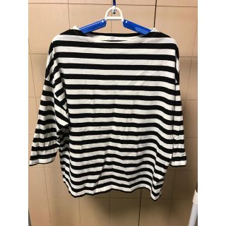 【美品】maillot マイヨ ボーダーTee サイズ0(Tシャツ(長袖/七分))