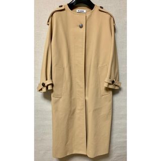 ジルサンダー(Jil Sander)の超美品☆ジルサンダー☆ノーカラートレンチコート☆34ベージュ(トレンチコート)