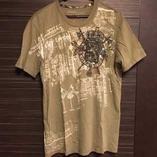 ゲス(GUESS)のGUESS ゲス Tシャツ カーキ アメリカMサイズ(Tシャツ/カットソー(半袖/袖なし))