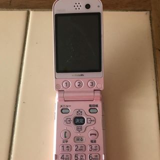 エヌティティドコモ(NTTdocomo)のdocomo f883iES ピンク 中古品(携帯電話本体)