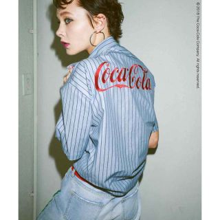 エックスガール(X-girl)のx-girl  Coca-Cola ワークシャツ(シャツ/ブラウス(半袖/袖なし))