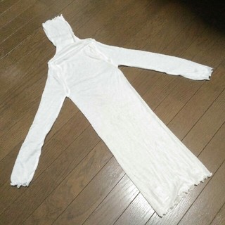 FIBER HEAT タートルネック ホワイト 白 THEORIA しまむら(Tシャツ(長袖/七分))