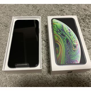 アイフォーン(iPhone)の新品　iPhoneXS 64G スペースグレー(スマートフォン本体)