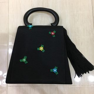 新品☆レディース ハンドバック 黒地(ハンドバッグ)