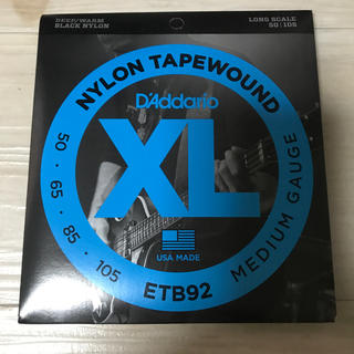 D'Addario ETB92 Black Nylon Tapewound(弦)