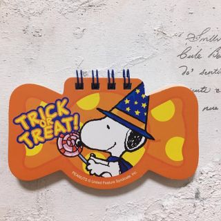 スヌーピー(SNOOPY)の新品♡スヌーピー ハロウィン メモ帳 (ノート/メモ帳/ふせん)