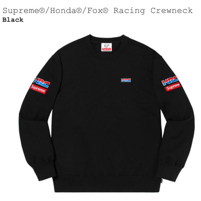 Supreme Honda Racing Crewneck Black Sサイズ