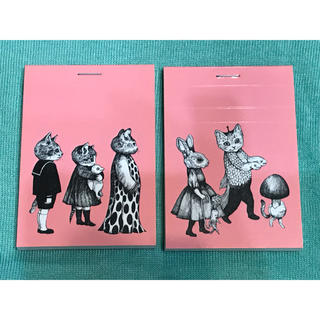 ヒグチユウコ ホルベイン メモ帳 ピンク 猫 兎の通販 by momo's shop 