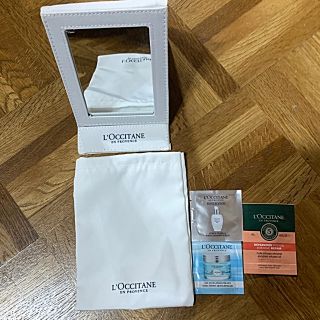 ロクシタン(L'OCCITANE)のロクシタン ノベルティミラー&サンプルセット！(ノベルティグッズ)