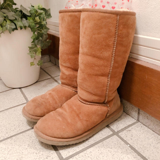 アメリカ購入 UGG アグ キャメル ムートンブーツ ムートン ブーツ