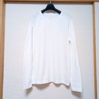 ムジルシリョウヒン(MUJI (無印良品))の良品計画　白ロンT Ｌ(Tシャツ(長袖/七分))